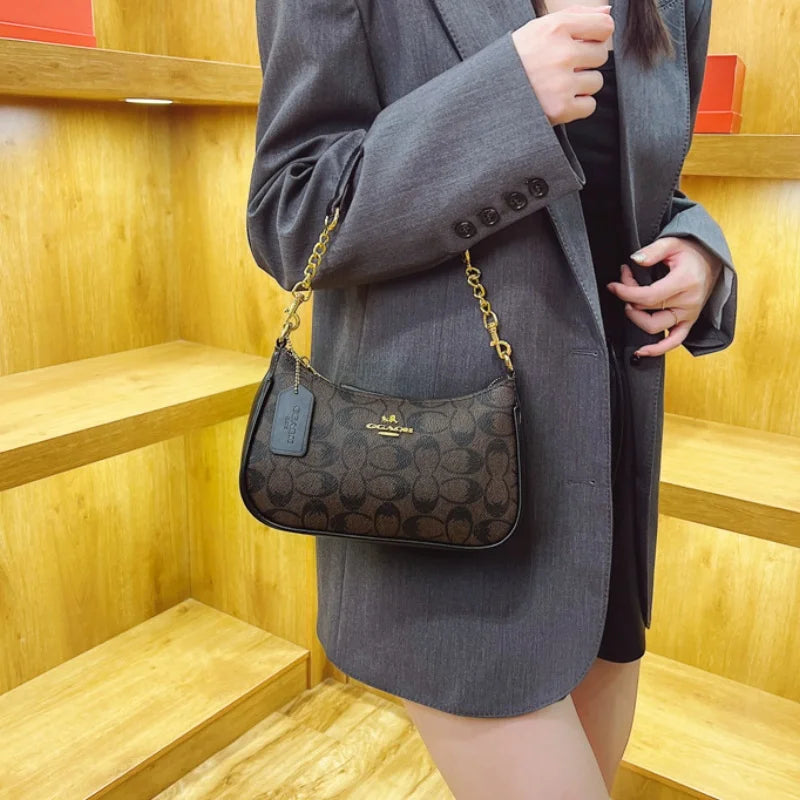 High-End Women's Underarm Shoulder Bag Classic Vintage Ladies Crossbody Handbag Elegant Designer Leather Messenger Bag For Women