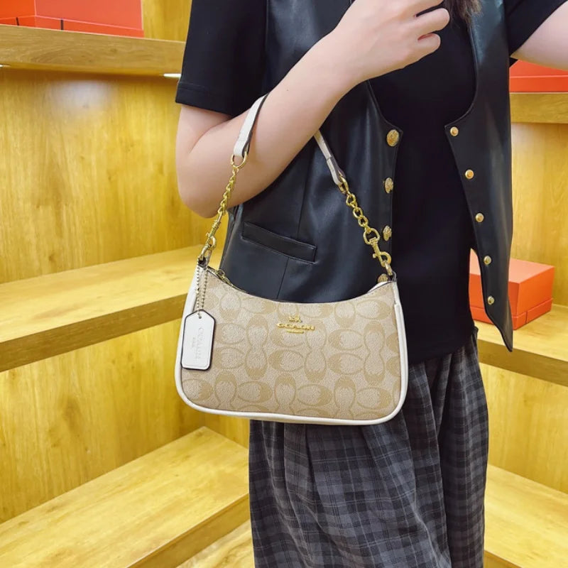 High-End Women's Underarm Shoulder Bag Classic Vintage Ladies Crossbody Handbag Elegant Designer Leather Messenger Bag For Women