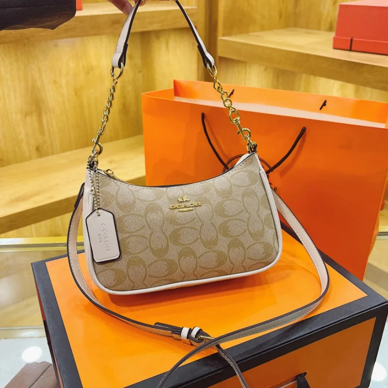 High-End Women's Underarm Shoulder Bag Classic Vintage Ladies Crossbody Handbag Elegant Designer Leather Messenger Bag For Women