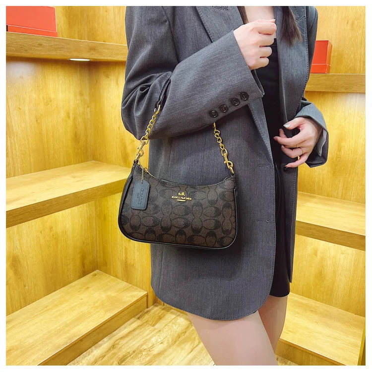 High-End Women's Underarm Shoulder Bag Classic Vintage Ladies Crossbody Handbag Elegant Designer Leather Messenger Bag For Women