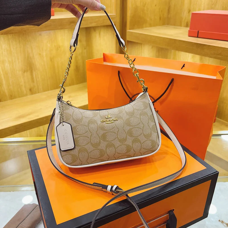 High-End Women's Underarm Shoulder Bag Classic Vintage Ladies Crossbody Handbag Elegant Designer Leather Messenger Bag For Women
