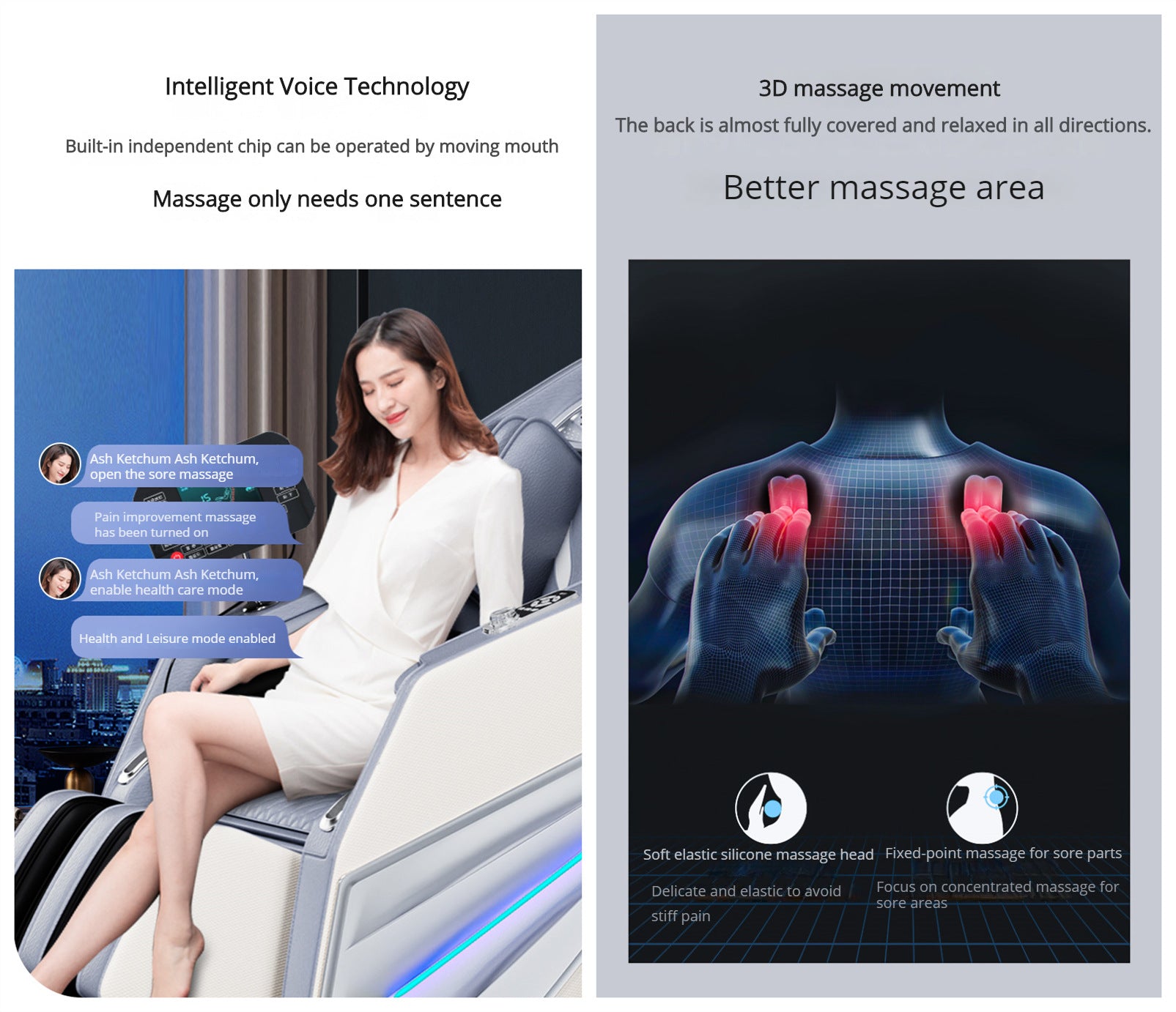 Smart Voice Massage Chair Home Full Body Electric Multifunctional Luxury Smart Massage Sofa