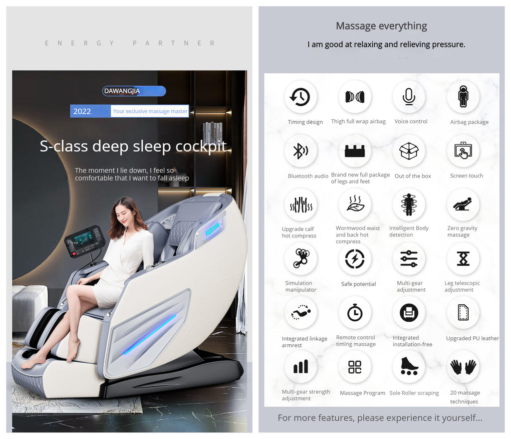 Smart Voice Massage Chair Home Full Body Electric Multifunctional Luxury Smart Massage Sofa