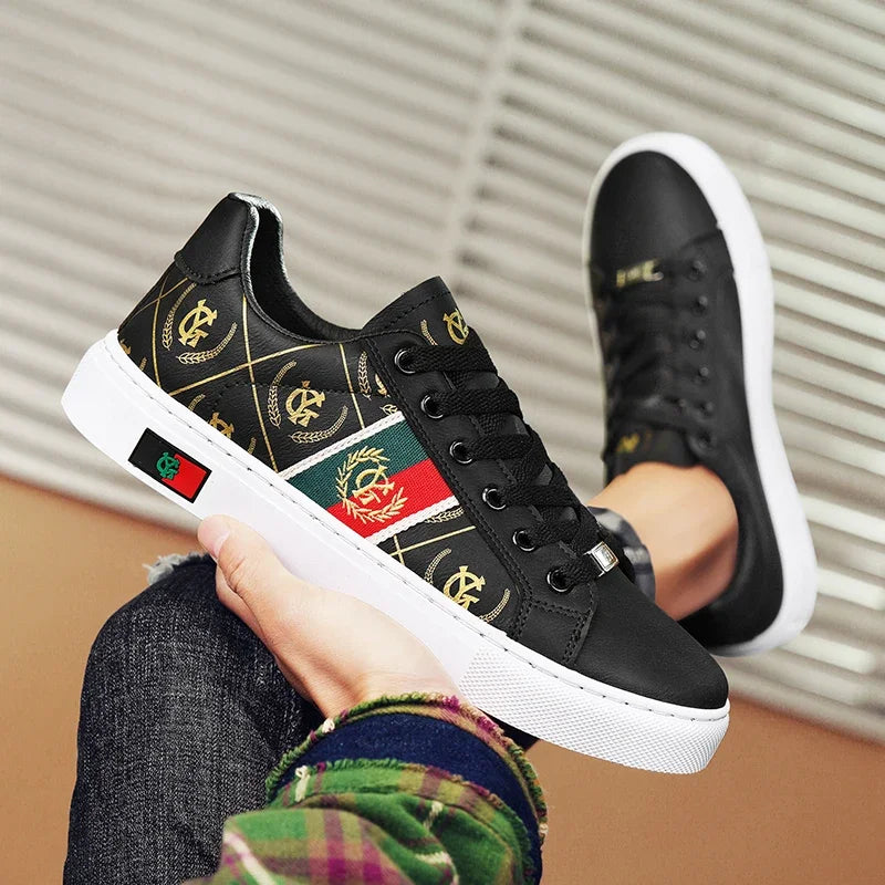 ELUVA Men Lightweight Sports Shoes Non Slip Walking Shoes Outdoor Skateboard Sneakers Comfortable Casual White Shoes For Man