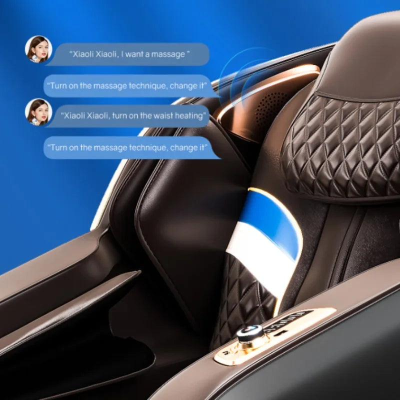 Ai Smart Healthcare Shoulder Musical Function Massage Chair Gravity Luxury 8d Pu Leather Massage Chair Price
