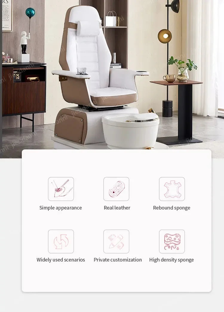 Sofa For Nail Salon, Foot Bath, Electric Foot Massage Chair, Exclusive Massage Beauty Salon Eyelashes And Feet
