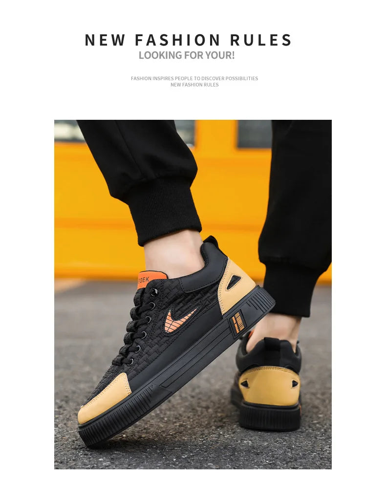2025 Sport Casual Men Shoes Fashion Design Sneakers Man Platform Comfortable Men Sport Shoes Sneakers Flat Zapatos De Hombre