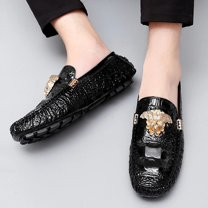 Men's Women Leather Designer Casual Shoes Luxury Loafers Moccasins Brand Driving Male Man Shoes for Men Footwear Plus Size 35-48