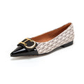 Spring Women's Casual Shoes Classic Style Fashion Letter Print Pointed Toe Daily Commuter Women's Flat Comfortable To Wear