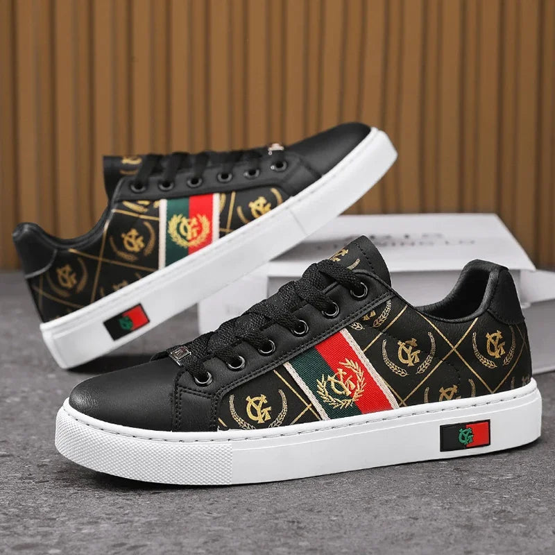 ELUVA Men Lightweight Sports Shoes Non Slip Walking Shoes Outdoor Skateboard Sneakers Comfortable Casual White Shoes For Man