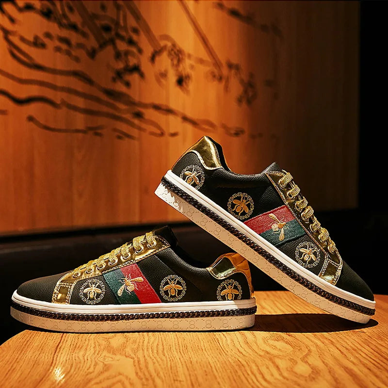 Fashion Casual Leather Shoes Men Women Luxury Brand Breathable Non Slip Outdoor Fitness Shoes Durable Comfort Top Quality Sports