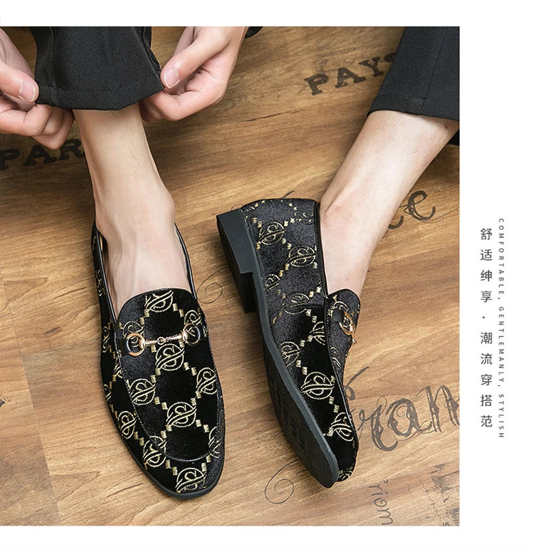 Hot Blue Men's Luxury Loafers Plus Size 47 Suede Leather Shoes For Men Designer Moccasins Slip-On Casual Dress Shoes Men Flats