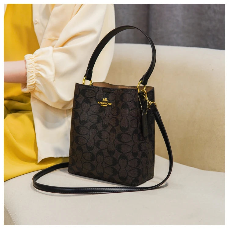 Elegant Women's Leather Shoulder Fashion Classic Tote Bag Luxury Designer Crossbody Handbag For Work And Casual