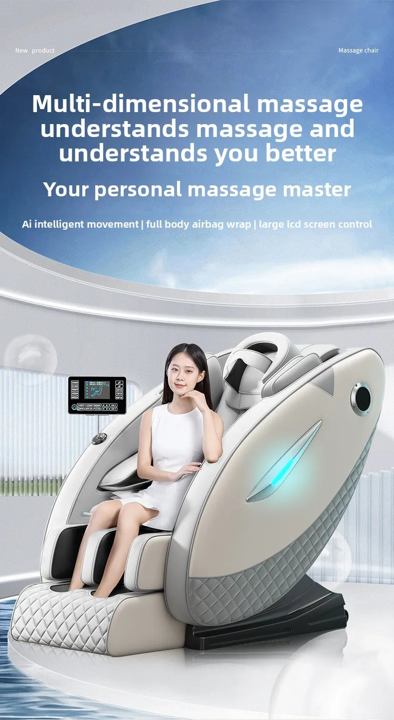 Smart Zero Gravity Space Capsule Massage Chair, Full Body Electric Automatic | Multi-Function Home Recliner