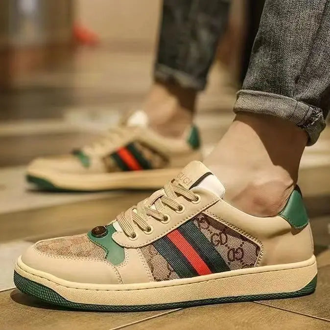 Men's Flat Bottom Casual Shoes Breathable Lightweight Trendy Student Summer New Arrival Sports Style Rubber Outsole Mesh Inner