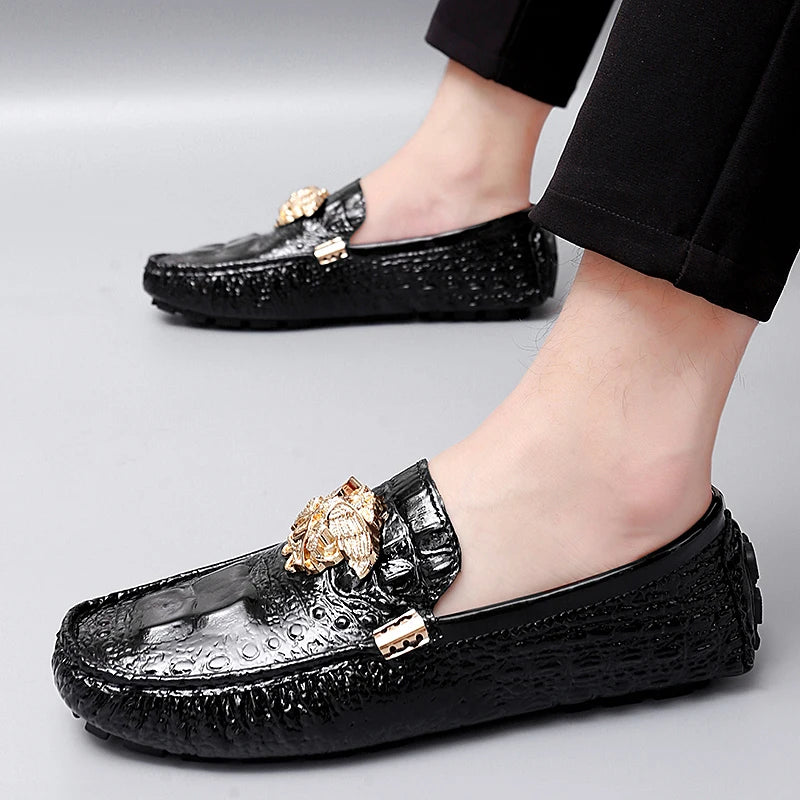 Men's Women Leather Designer Casual Shoes Luxury Loafers Moccasins Brand Driving Male Man Shoes for Men Footwear Plus Size 35-48