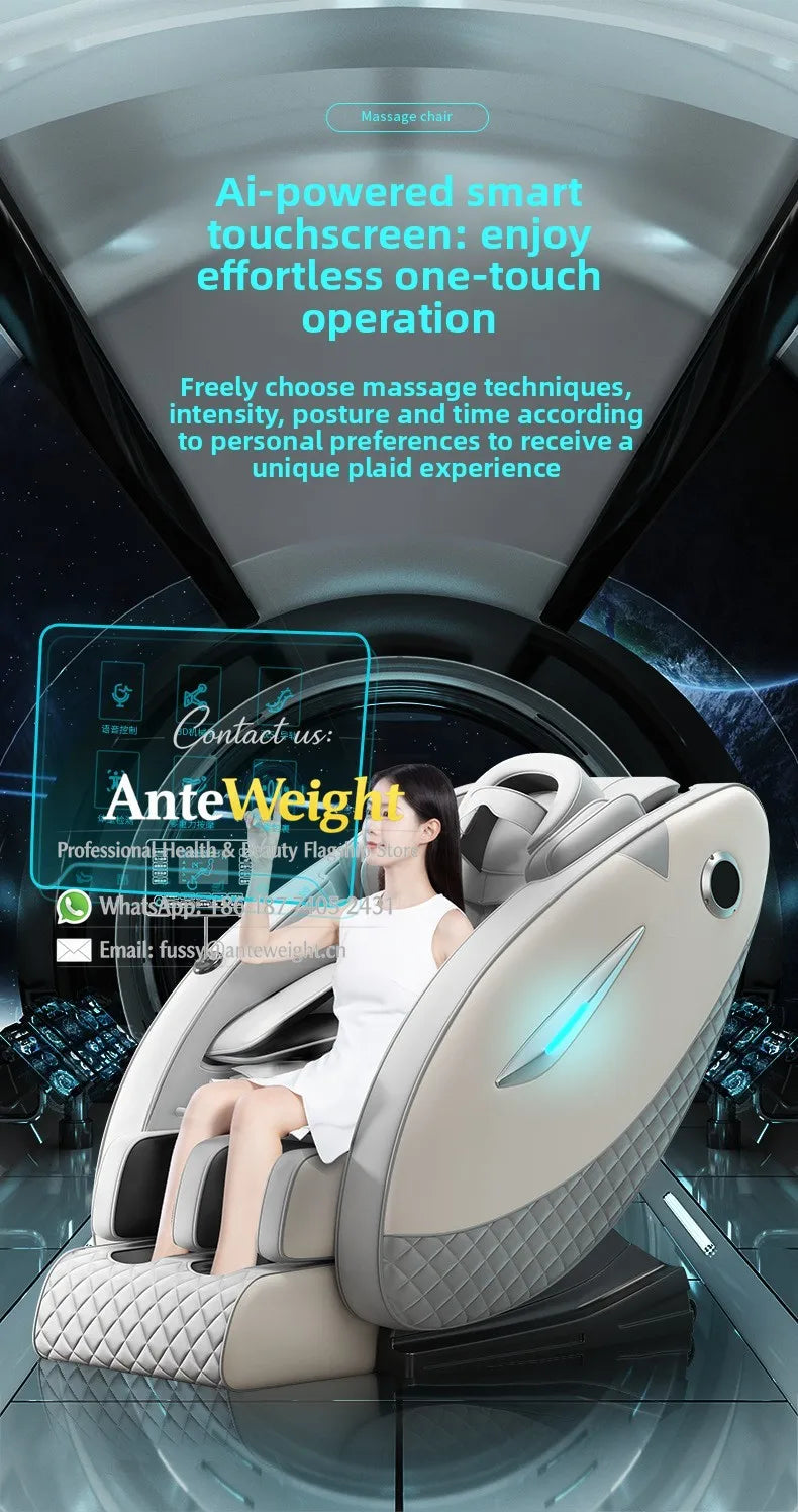 Smart Zero Gravity Space Capsule Massage Chair, Full Body Electric Automatic | Multi-Function Home Recliner