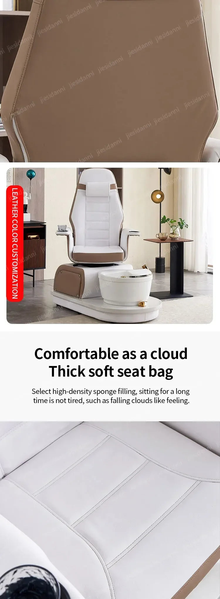 Sofa For Nail Salon, Foot Bath, Electric Foot Massage Chair, Exclusive Massage Beauty Salon Eyelashes And Feet