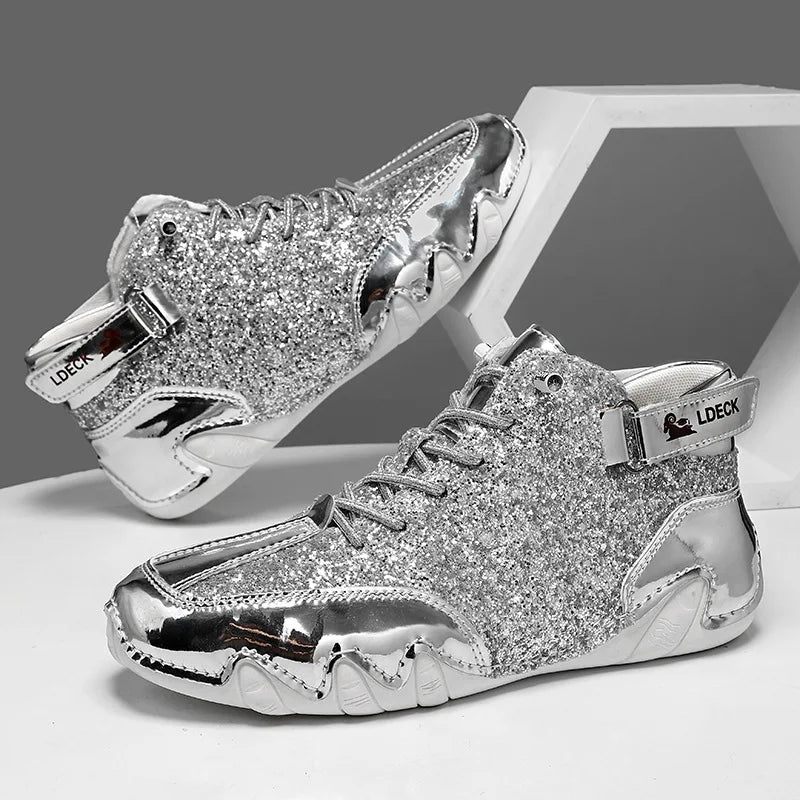 Personalized Solid Color Outdoor Boots Spring Autumn High-top Mens Shoes Fashionable Men Boots and Women's Casual Short Boots