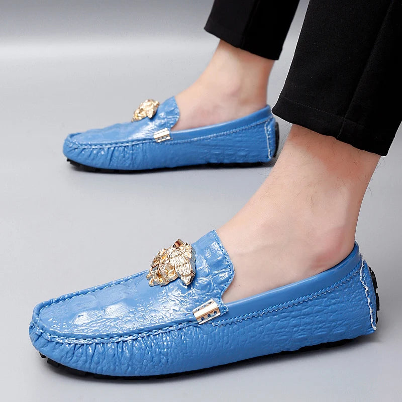Men's Women Leather Designer Casual Shoes Luxury Loafers Moccasins Brand Driving Male Man Shoes for Men Footwear Plus Size 35-48