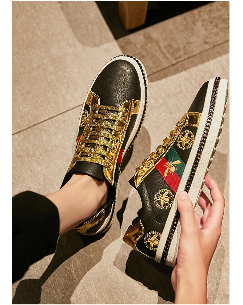 Fashion Casual Leather Shoes Men Women Luxury Brand Breathable Non Slip Outdoor Fitness Shoes Durable Comfort Top Quality Sports