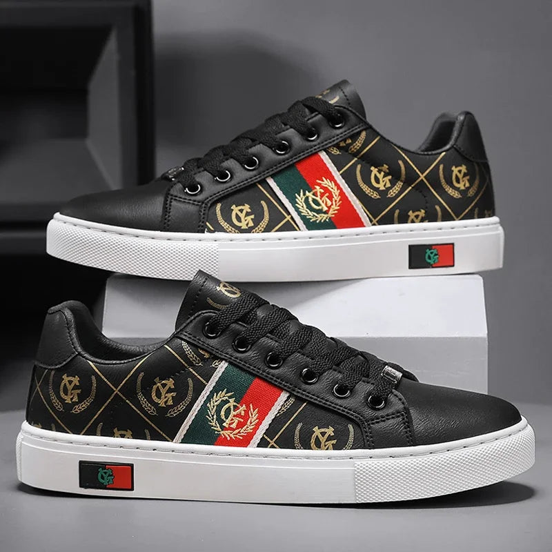 ELUVA Men Lightweight Sports Shoes Non Slip Walking Shoes Outdoor Skateboard Sneakers Comfortable Casual White Shoes For Man