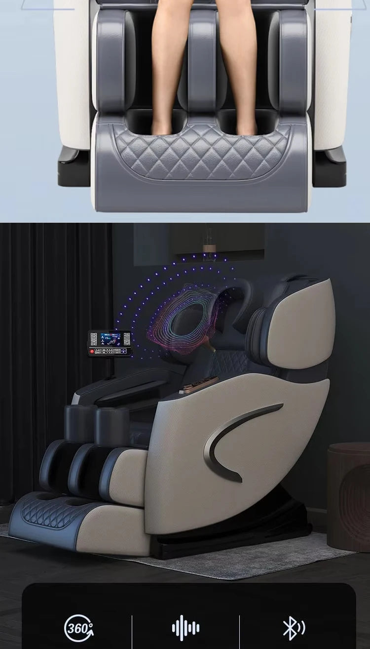 Luxury 5D Zero Gravity Full Body Acupressure Massage Chair for Neck Leg Foot Relaxation
