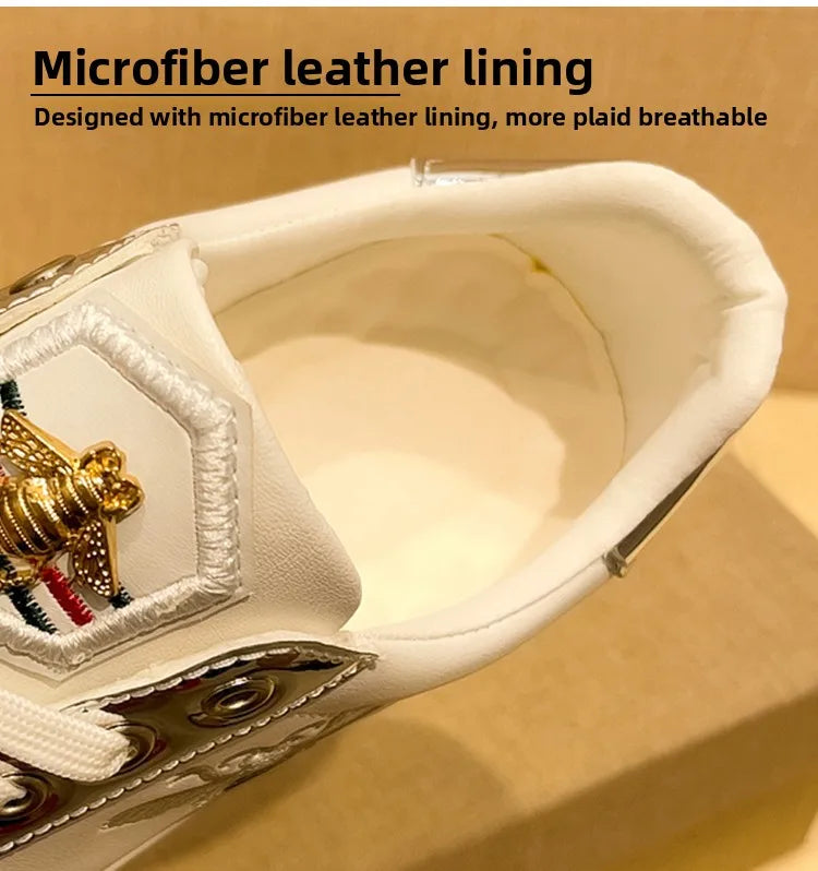 High-quality Men's Casual Shoes with Exquisite Embroidery, Anti-slip and Wear-resistant, Street Fashion Handcrafted Leathershoes