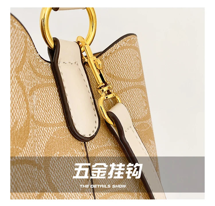 Elegant Women's Leather Shoulder Fashion Classic Tote Bag Luxury Designer Crossbody Handbag For Work And Casual