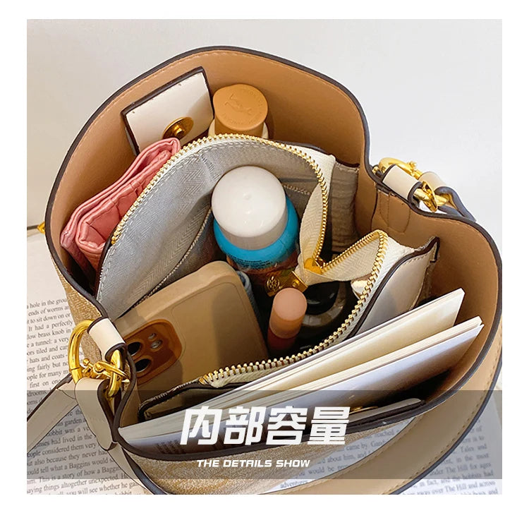 Elegant Women's Leather Shoulder Fashion Classic Tote Bag Luxury Designer Crossbody Handbag For Work And Casual