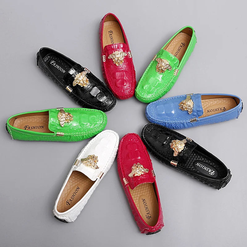 Men's Women Leather Designer Casual Shoes Luxury Loafers Moccasins Brand Driving Male Man Shoes for Men Footwear Plus Size 35-48