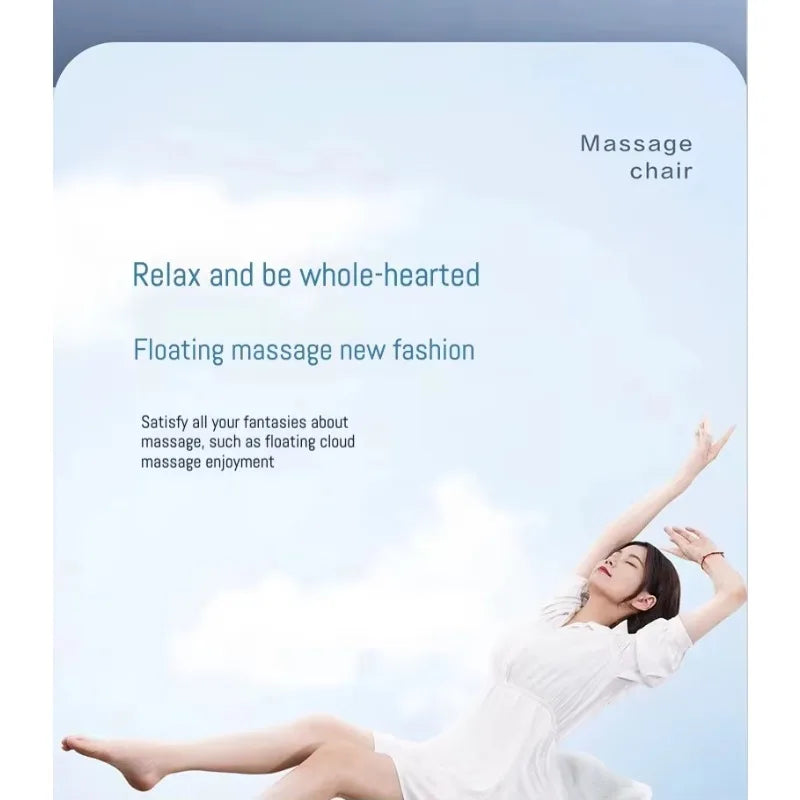 3D Shiatsu Zero Gravity Full Body Foldable Leather Massage Chair with Musical Function for Home and Office Use