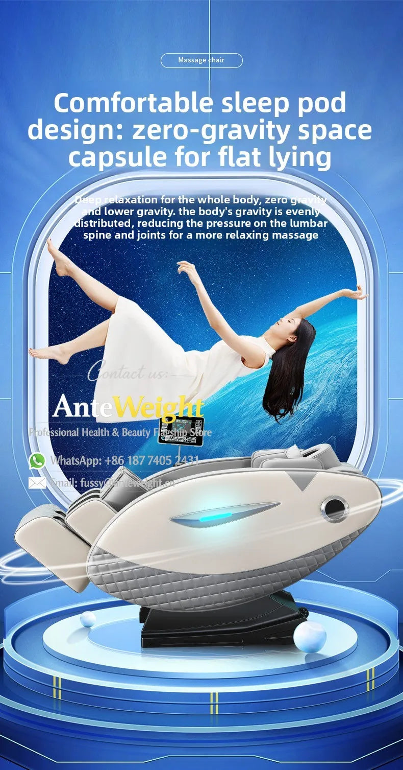 Smart Zero Gravity Space Capsule Massage Chair, Full Body Electric Automatic | Multi-Function Home Recliner