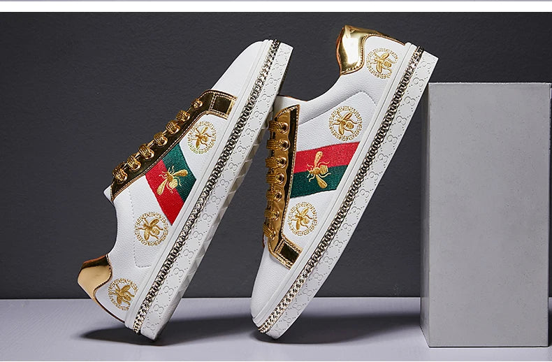 Fashion Casual Leather Shoes Men Women Luxury Brand Breathable Non Slip Outdoor Fitness Shoes Durable Comfort Top Quality Sports