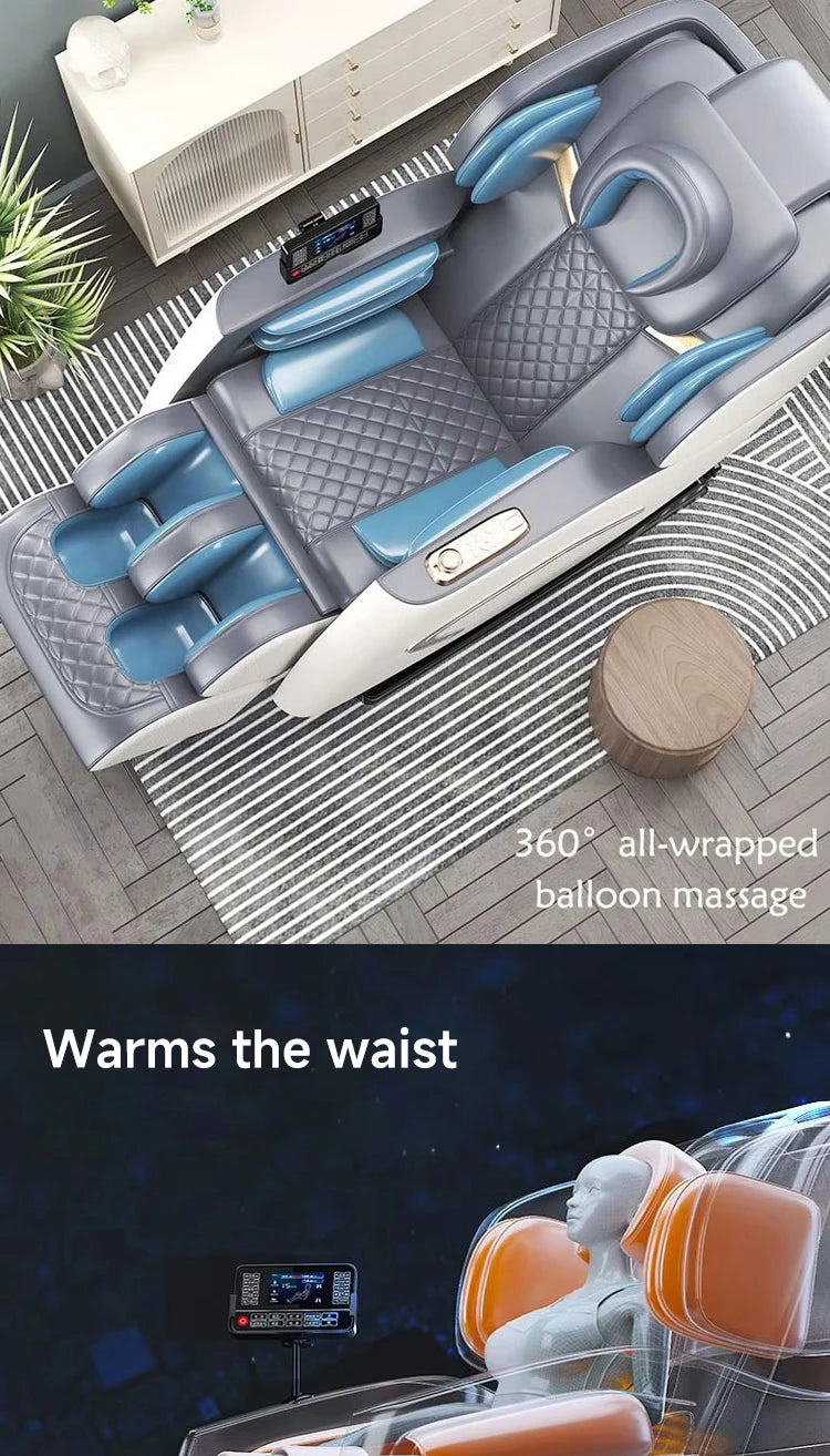 Luxury 5D Zero Gravity Full Body Acupressure Massage Chair for Neck Leg Foot Relaxation