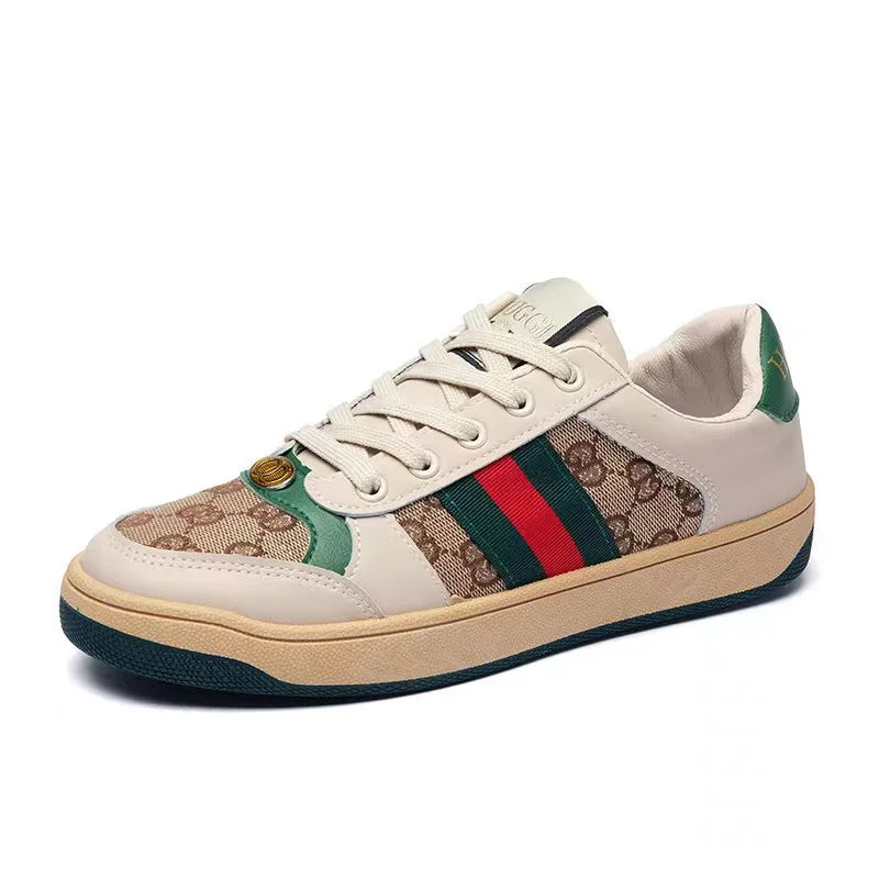 Men's Flat Bottom Casual Shoes Breathable Lightweight Trendy Student Summer New Arrival Sports Style Rubber Outsole Mesh Inner