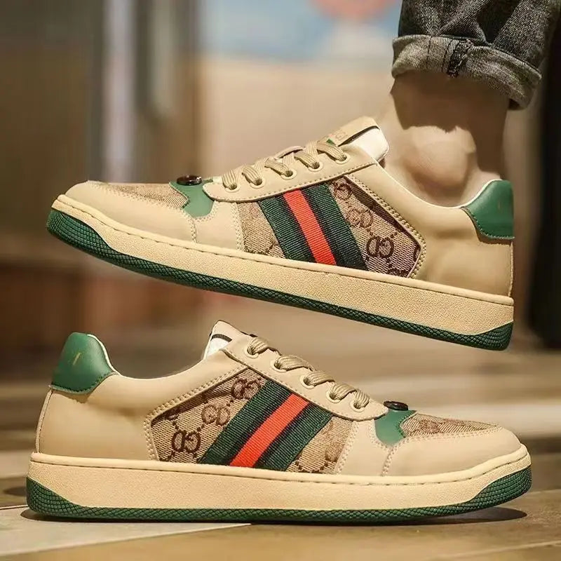 Men's Flat Bottom Casual Shoes Breathable Lightweight Trendy Student Summer New Arrival Sports Style Rubber Outsole Mesh Inner