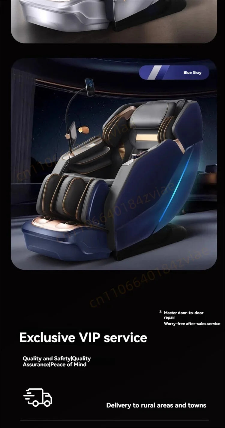 4D Daul Core Massage Chair Full Body with Health Detection Zero Gravity SL Track Deep Stretch Heated Smart Massage Chairs