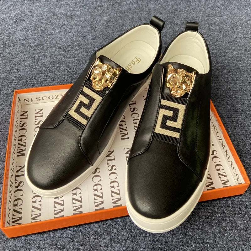 original shoes brand premium shoes for man high quality leather casual shoes for man designer white loafers sneakers skateboard