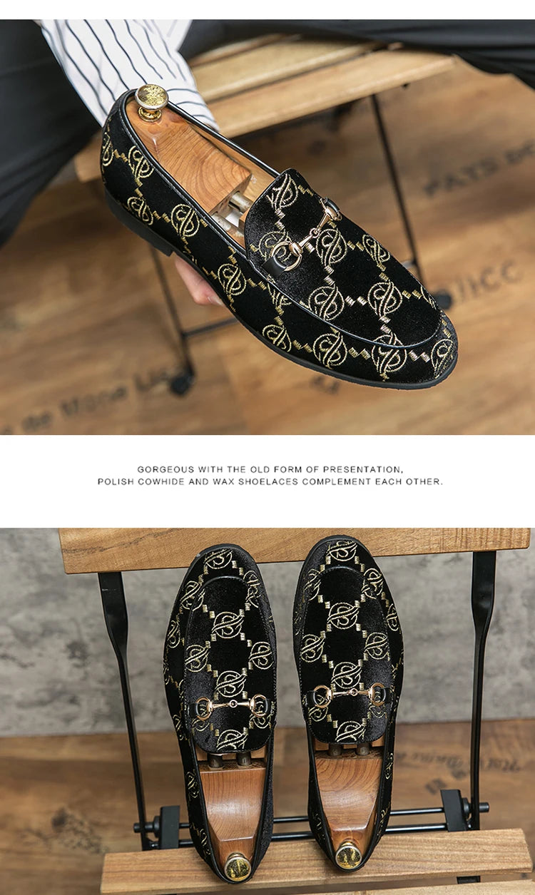 Hot Blue Men's Luxury Loafers Plus Size 47 Suede Leather Shoes For Men Designer Moccasins Slip-On Casual Dress Shoes Men Flats