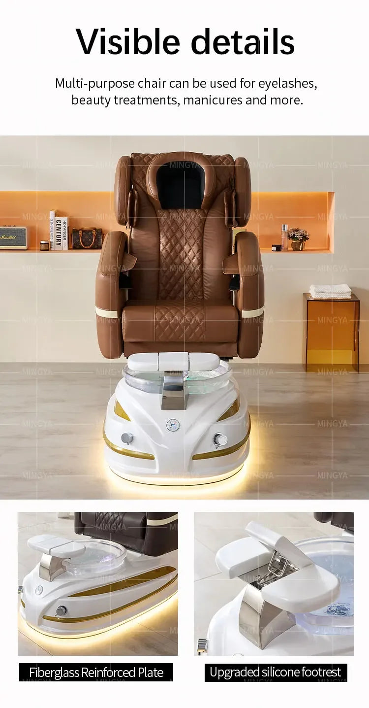 Luxury Nail Salon Foot Bathing Adjustable recline Electric Massage Spa Pedicure Chair*P9