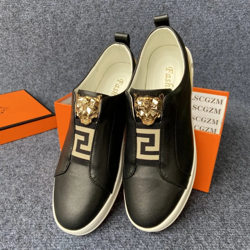 original shoes brand premium shoes for man high quality leather casual shoes for man designer white loafers sneakers skateboard