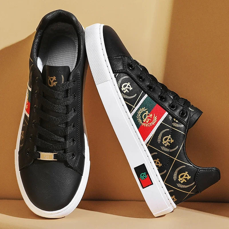 ELUVA Men Lightweight Sports Shoes Non Slip Walking Shoes Outdoor Skateboard Sneakers Comfortable Casual White Shoes For Man