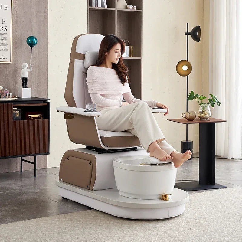 Sofa For Nail Salon, Foot Bath, Electric Foot Massage Chair, Exclusive Massage Beauty Salon Eyelashes And Feet