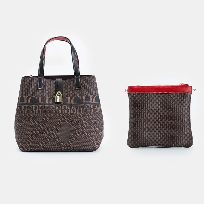 CH Luxury Brand Tote Bag Fashion Italian Creative Letter Print with Lock Design 2025 New Beautiful Trend Tote Bag