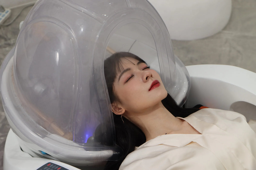 Luxury Automatic Massage Shampoo Bed with Ergonomic Design, LED Lighting Strip, Ideal for Hair Washing and Relaxation in Salon