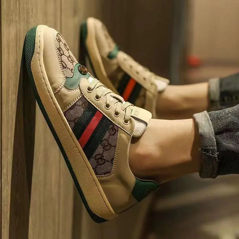 Men's Flat Bottom Casual Shoes Breathable Lightweight Trendy Student Summer New Arrival Sports Style Rubber Outsole Mesh Inner