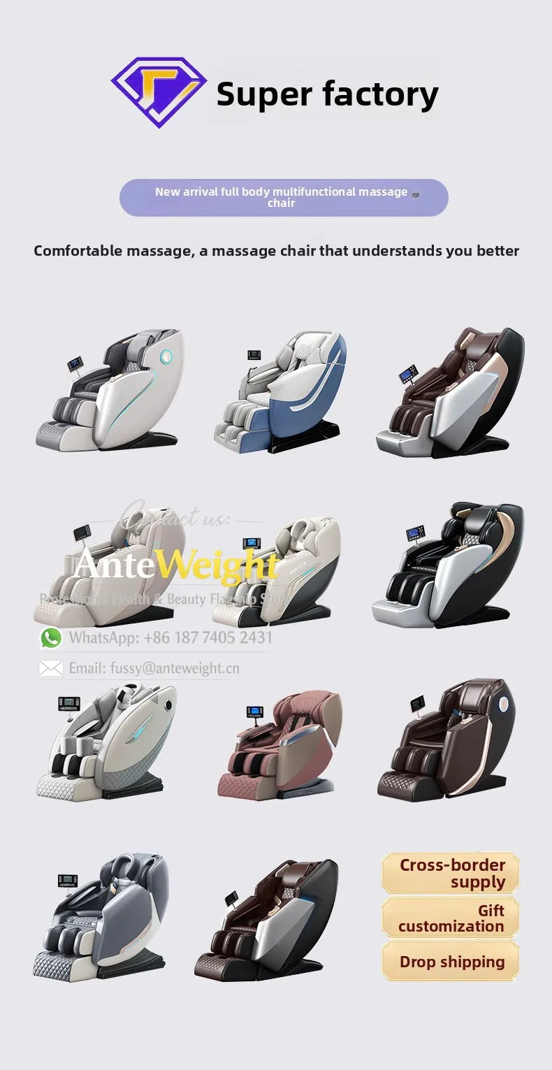 Smart Zero Gravity Space Capsule Massage Chair, Full Body Electric Automatic | Multi-Function Home Recliner