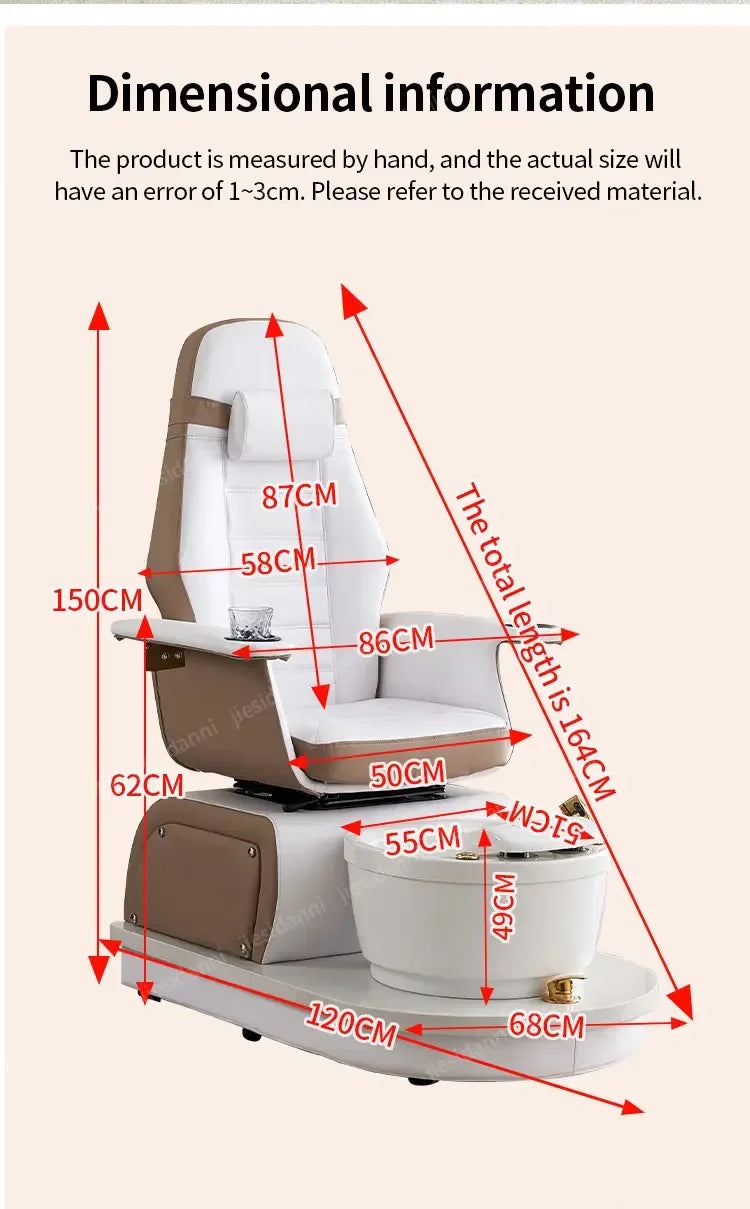Sofa For Nail Salon, Foot Bath, Electric Foot Massage Chair, Exclusive Massage Beauty Salon Eyelashes And Feet