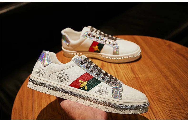 Fashion Casual Leather Shoes Men Women Luxury Brand Breathable Non Slip Outdoor Fitness Shoes Durable Comfort Top Quality Sports